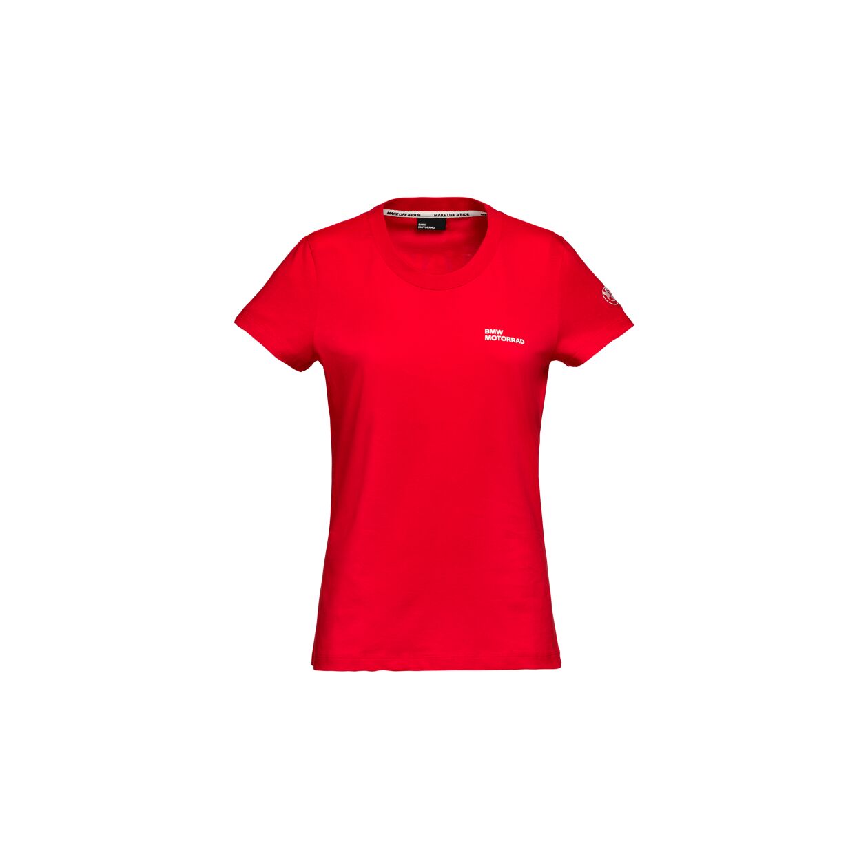 T-SHIRT MAKE LIFE A RIDE ROUGE DAME L