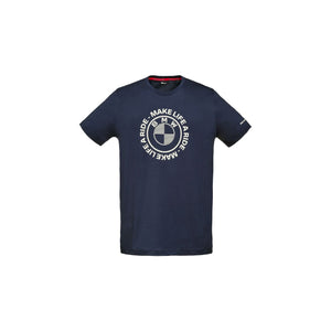 T-SHIRT MAKE LIFE A RIDE BLEU FONCE HOMME