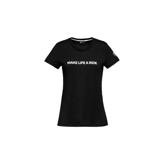 T-SHIRT MAKE LIFE A RIDE NOIR DAME M