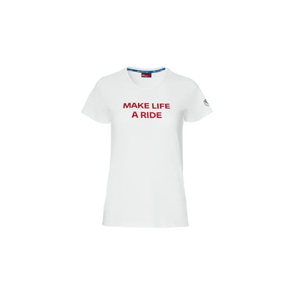 T-SHIRT MAKE LIFE A RIDE DAME (différents coloris)