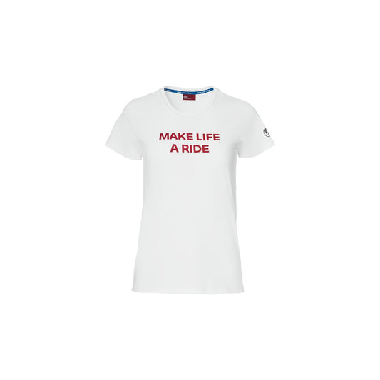 T-SHIRT MAKE LIFE A RIDE DAME (différents coloris)